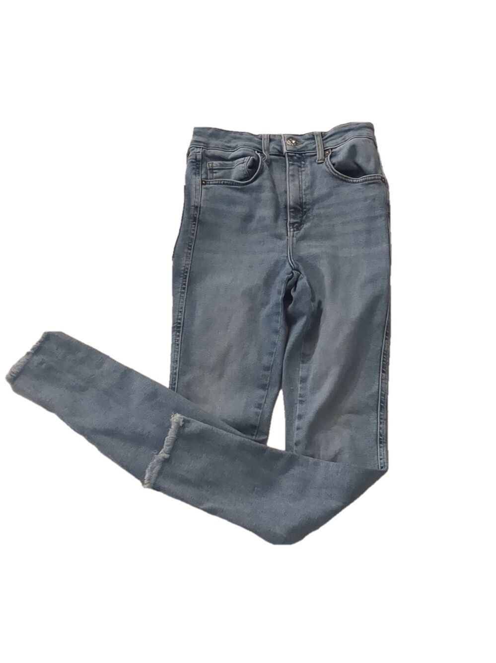 Free people ankle fringe skinny jeans size 27